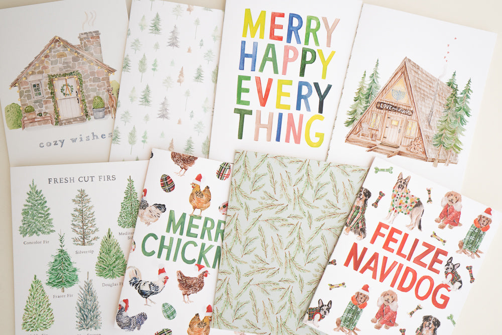 Festive Fresh Cut Holiday Card