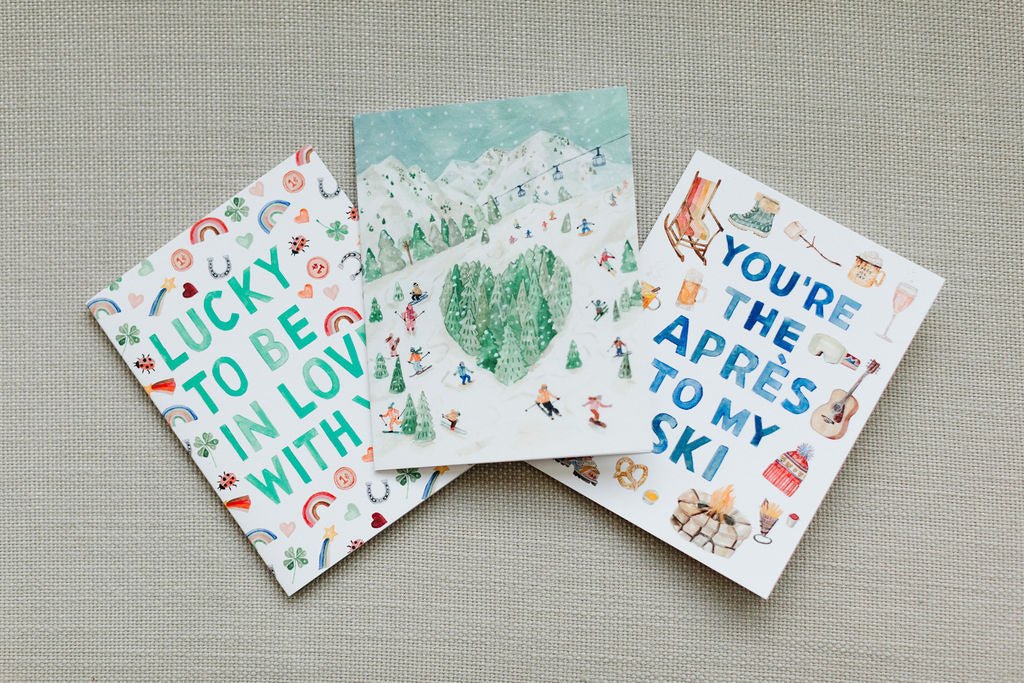 Ski Mountain Love Card