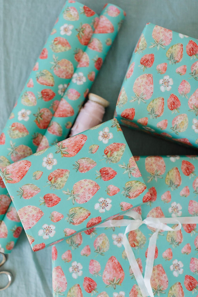 Strawberry Gift Wrap