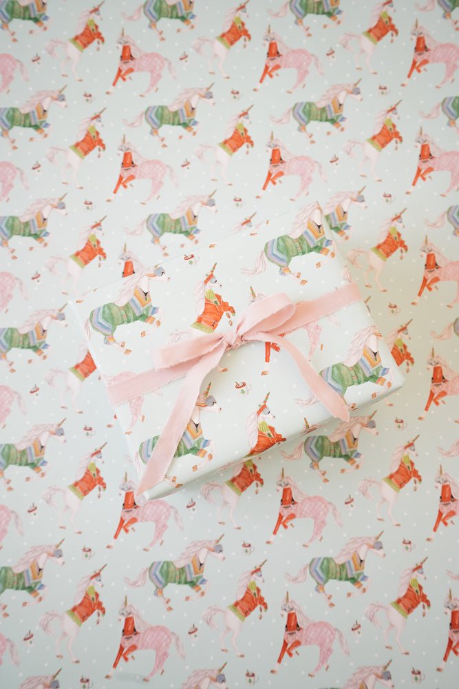 Unicorn Ski Adventure Gift Wrap