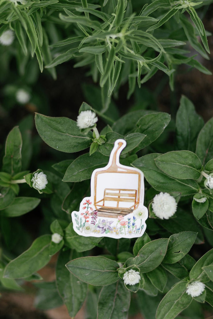 Wildflower Ski Chair lift Sticker