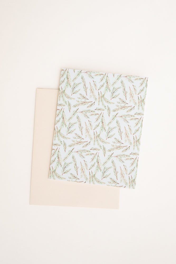 Winter Evergreen Tree Card