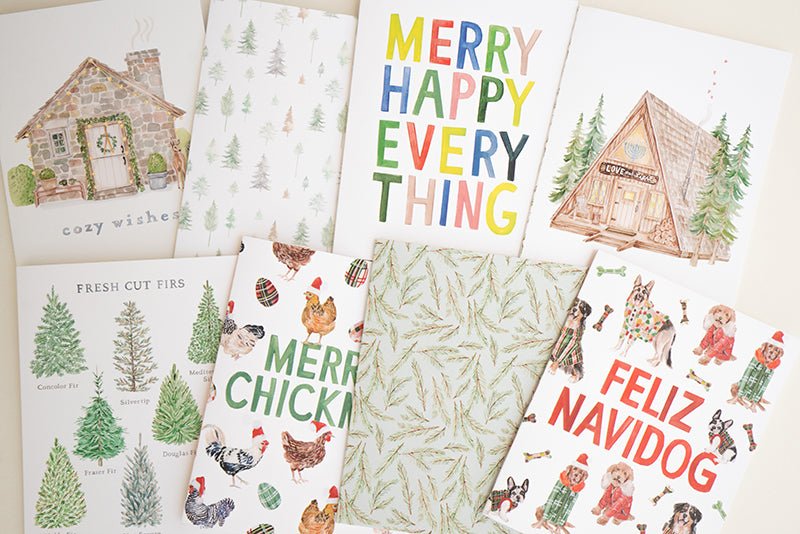 Winter Evergreen Tree Card