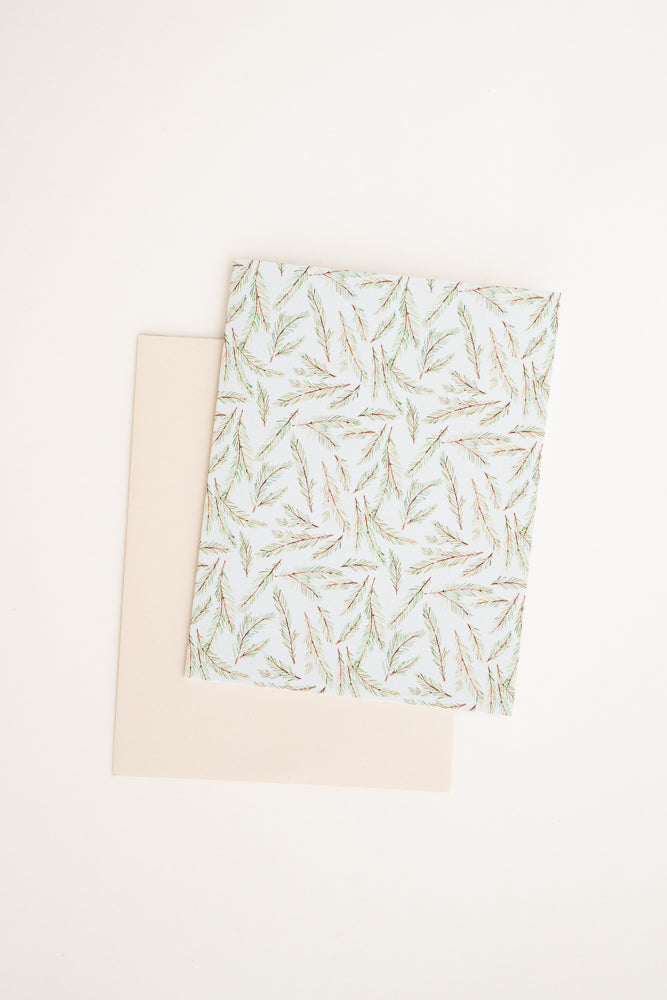 Winter Evergreen Tree Card