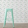 Peaceful Forest Wallpaper in Sage Greens