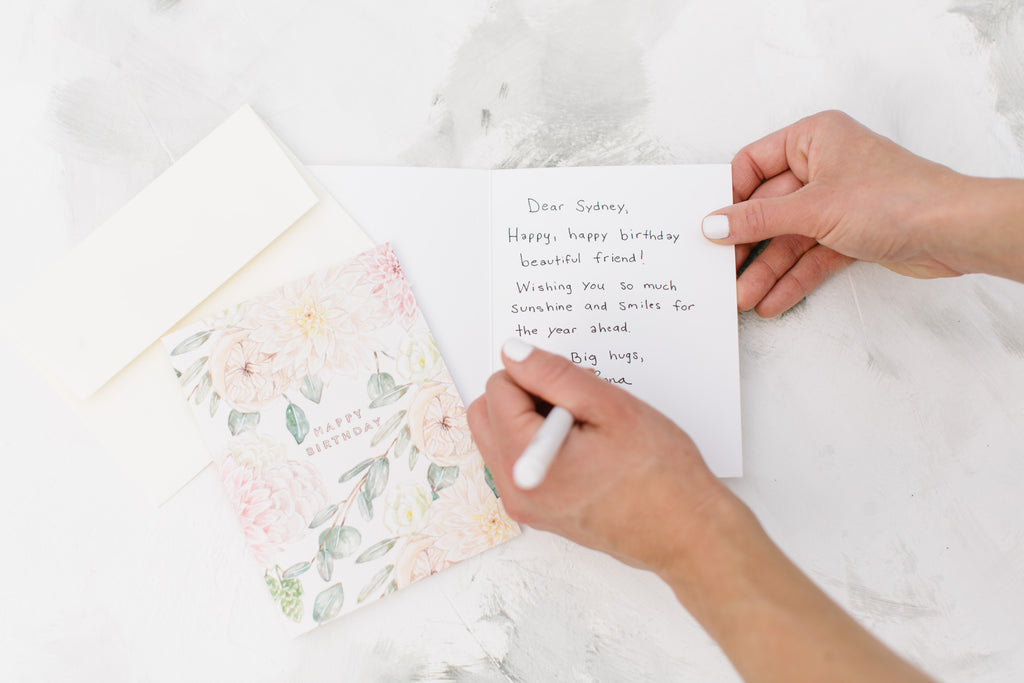 Garden Rose Birthday Card