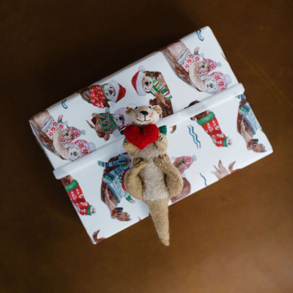3 Otters Tissue Paper, 75 Sheets 20x28 Inches Bleeding Gift Wrap Bulk Premium Quality Tissue Gift Wrapping Paper