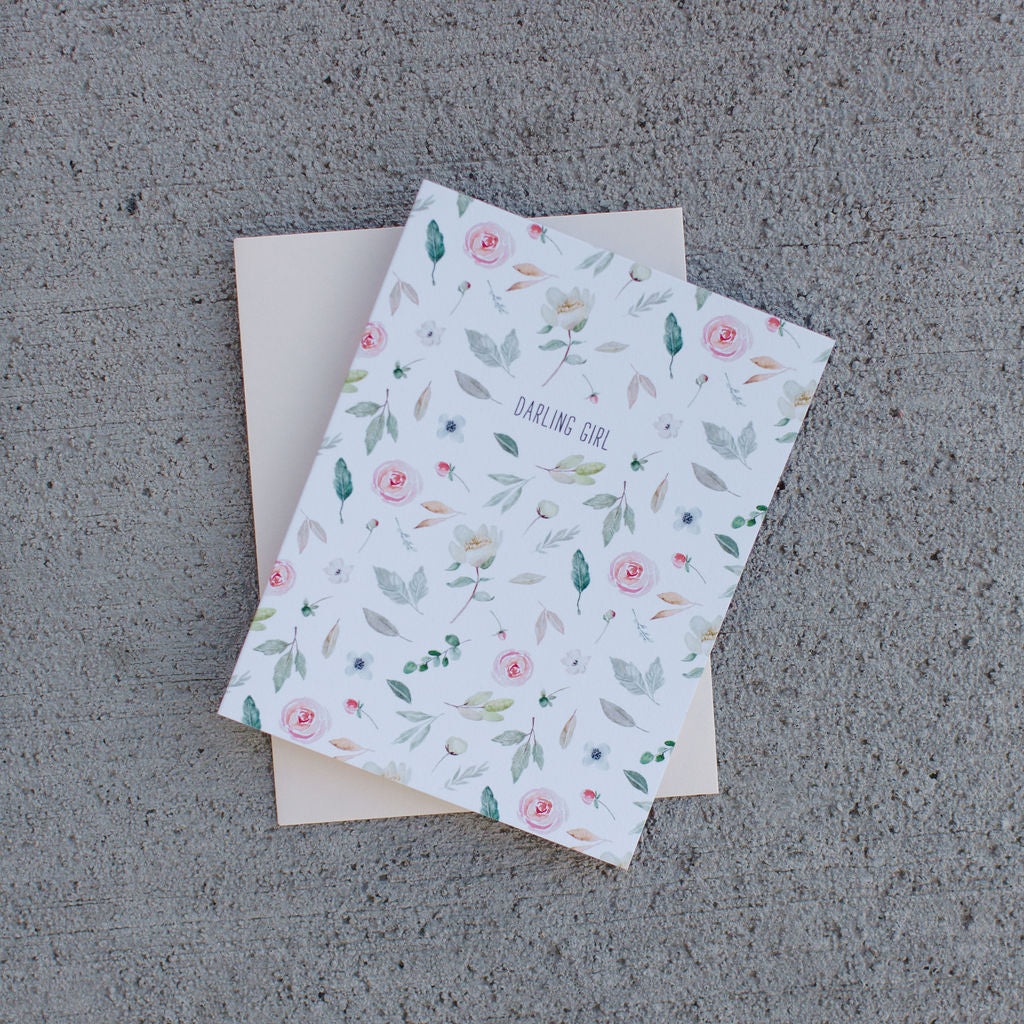 Darling Girl Greeting Card