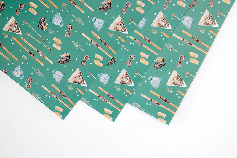 Limited Edition Vintage Winter Gear Gift Wrap