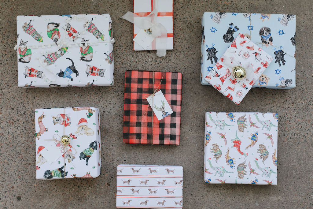Festive Dinosaur Gift Wrap