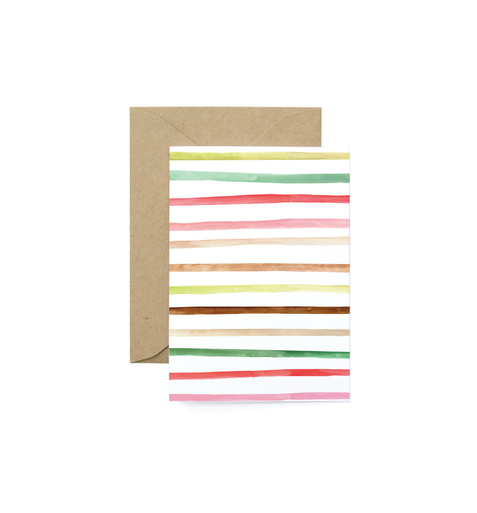 Happy Stripes Greeting Card
