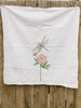 Dragonfly and Peony Tea Towel