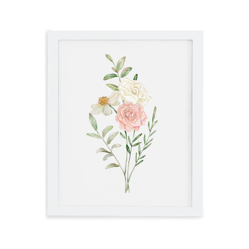 Ruffly Floral Art Print