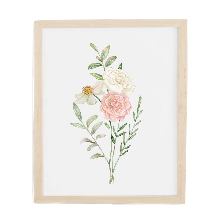 Ruffly Floral Art Print