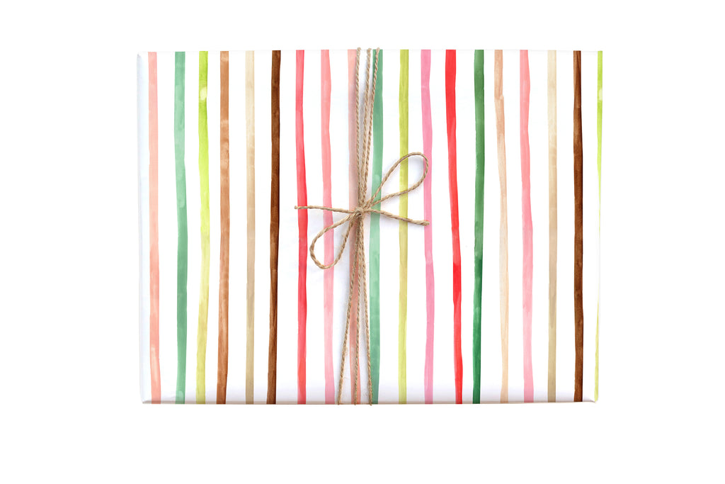 Happy Stripes Gift Wrap