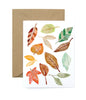 Autumn Falling Leaves Card