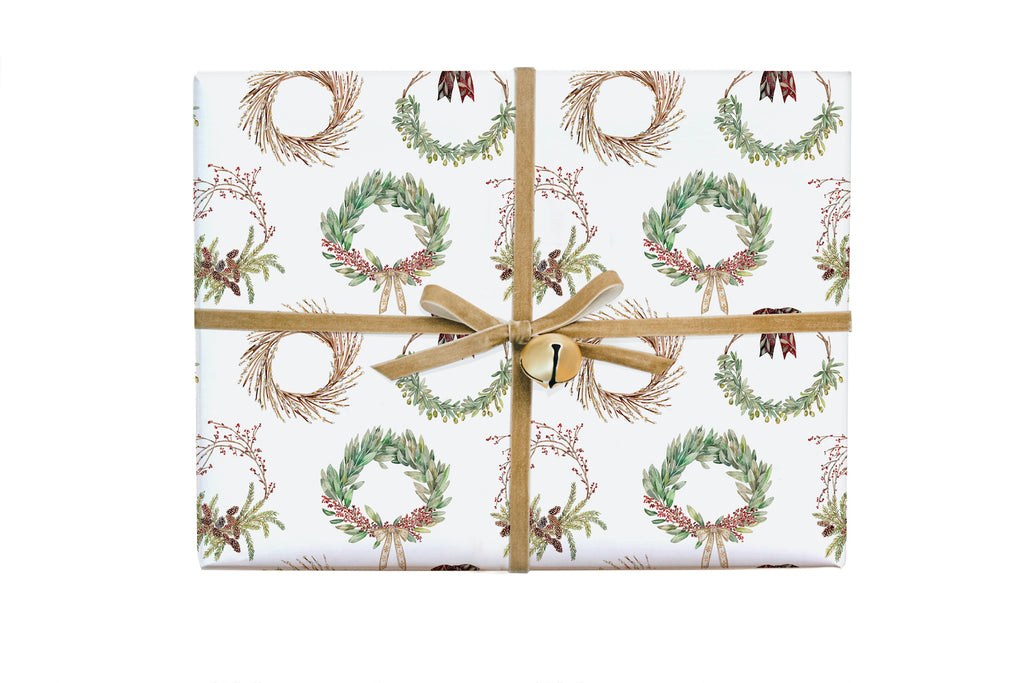 Holiday Wreath Gift Wrap