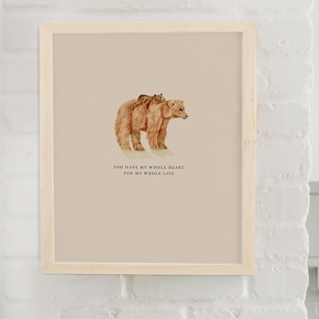Mama Bear Art Print for Nursery