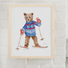 Ski Bear Art Print