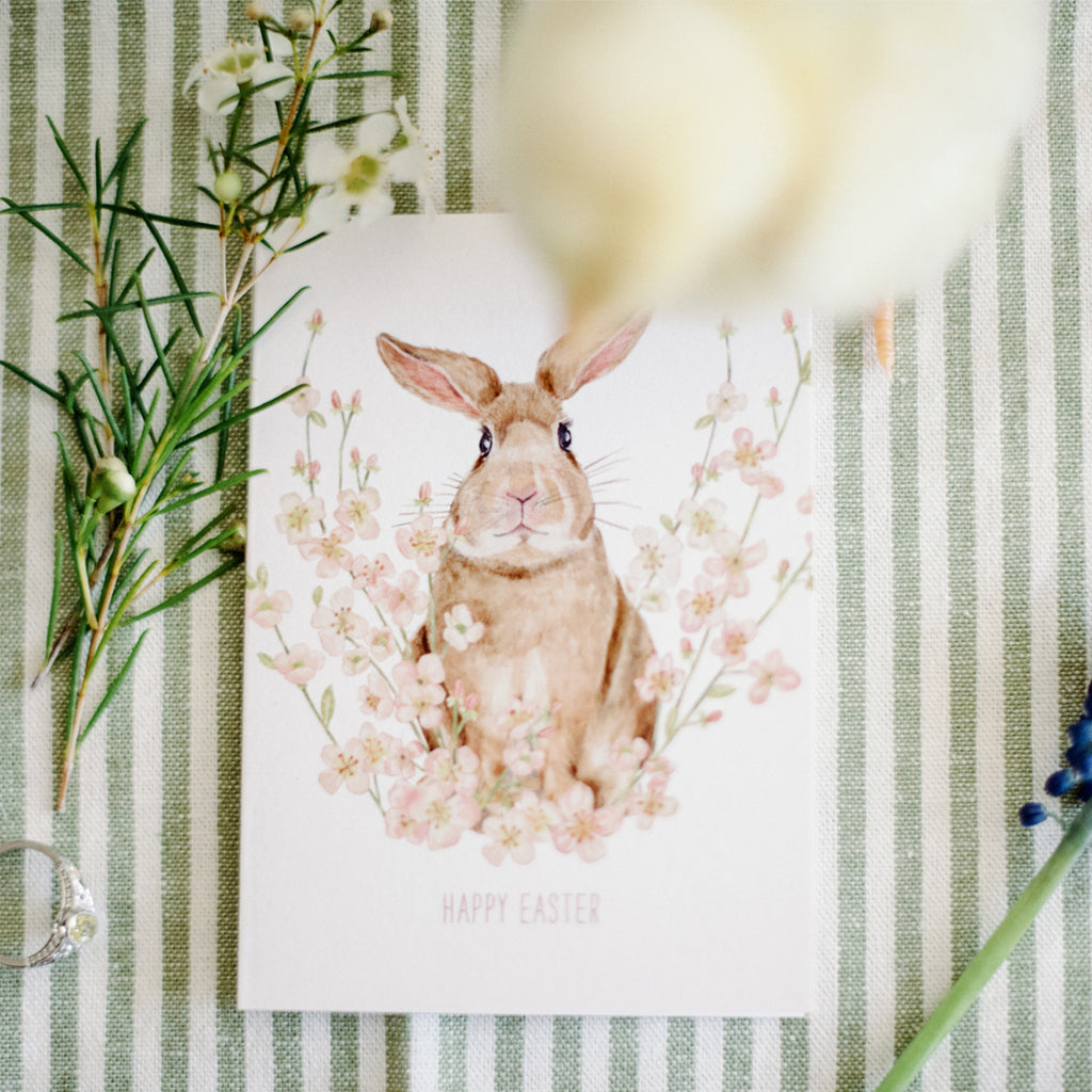 Easter Spring Bunny Greeting Card