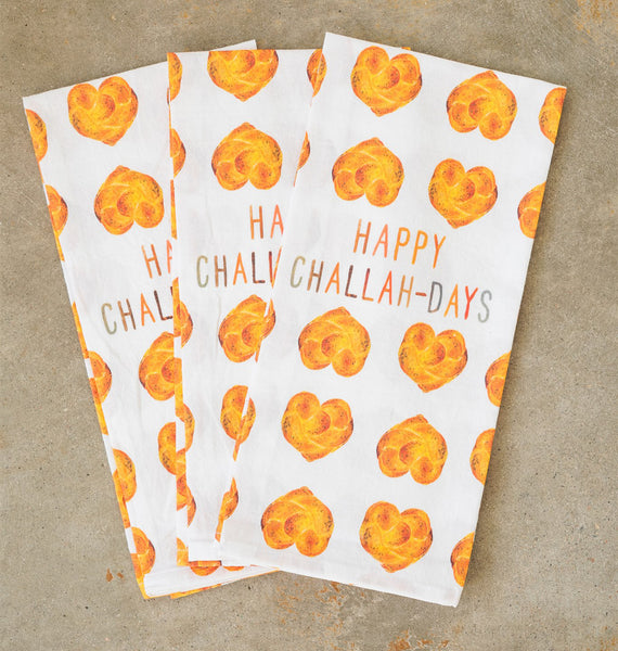 Rainbow Challahs Tea Towel