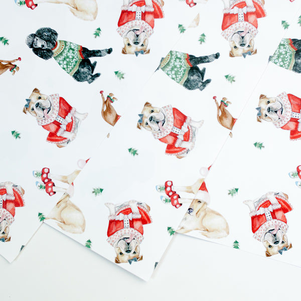 Holiday Dogs Gift Wrap – Lana's Shop holiday-dogs-gift-wrap-lana-s-shop