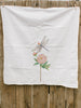 Dragonfly and Peony Tea Towel
