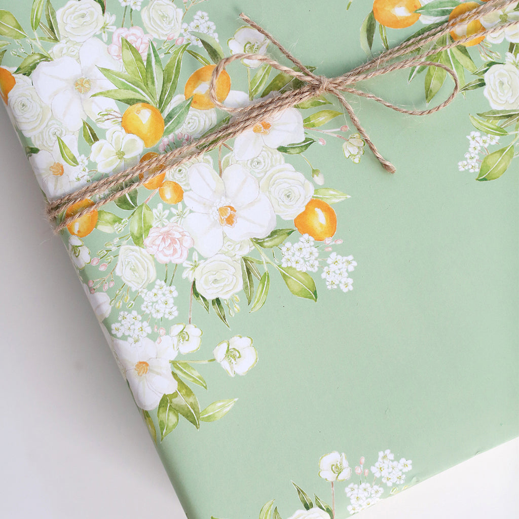 Floral Bursts Gift Wrap