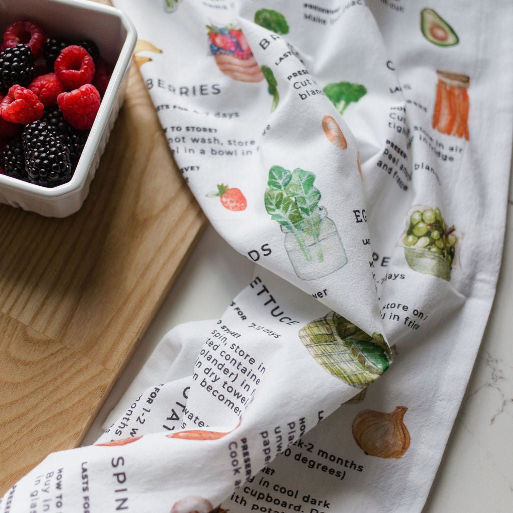 Food Market Tea Towel