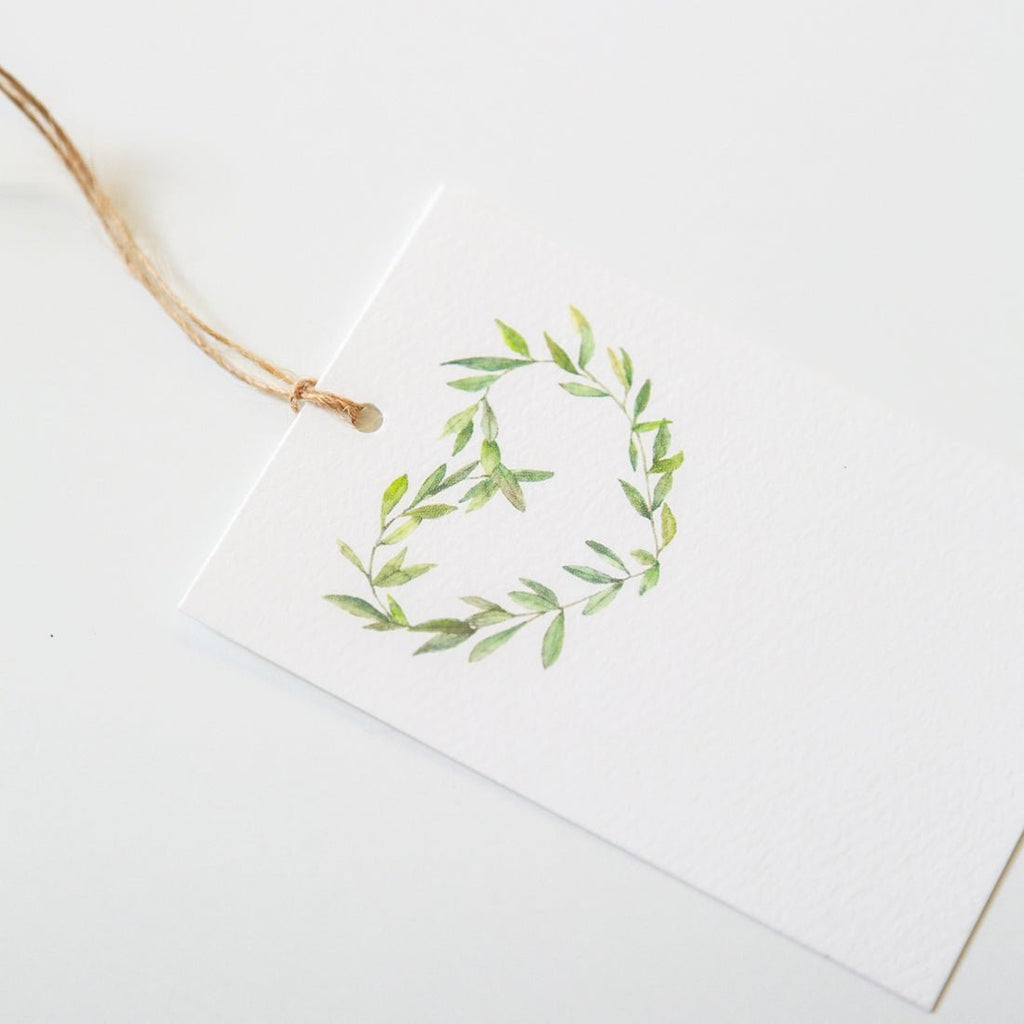 Garland Wreath Gift Tag Set