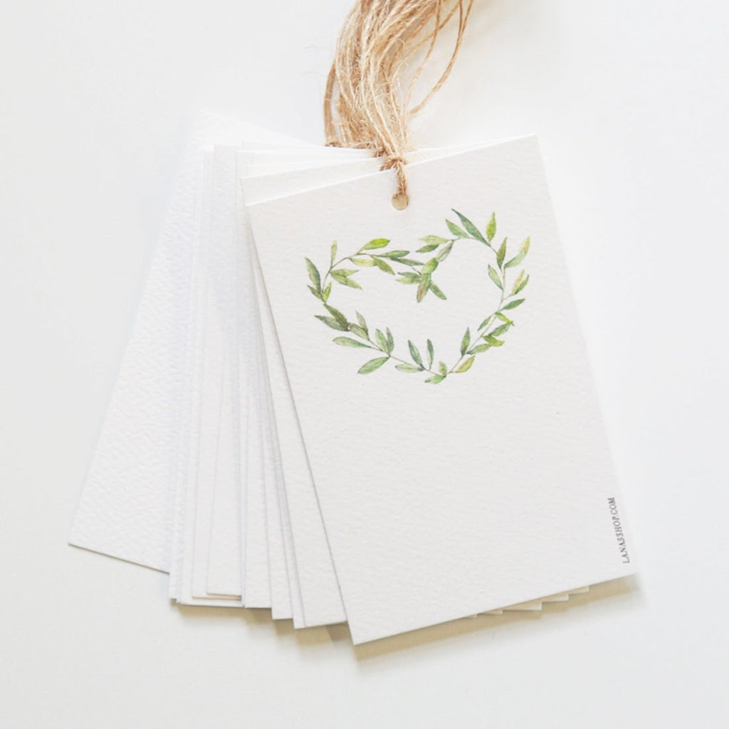 Garland Wreath Gift Tag Set