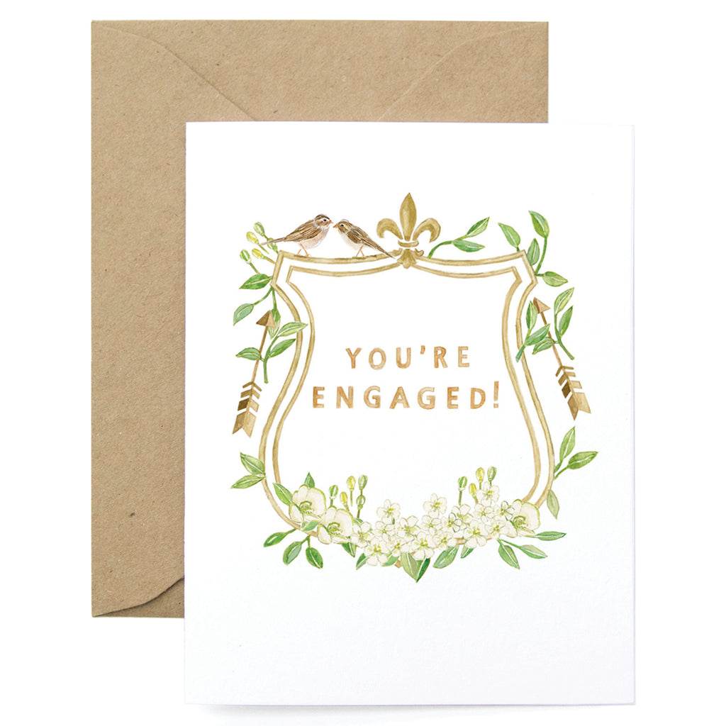 Engaged Crest Card