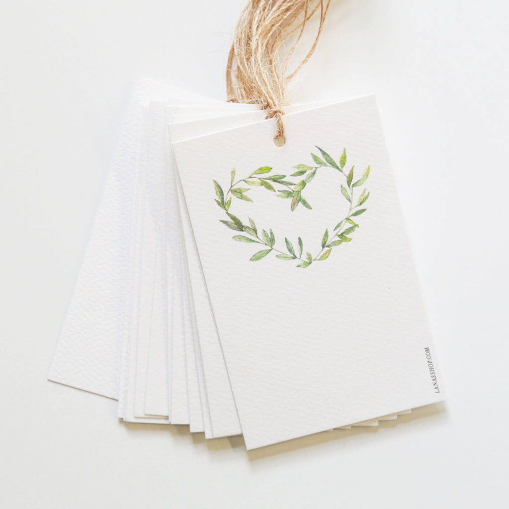 Garland Wreath Gift Tag Set