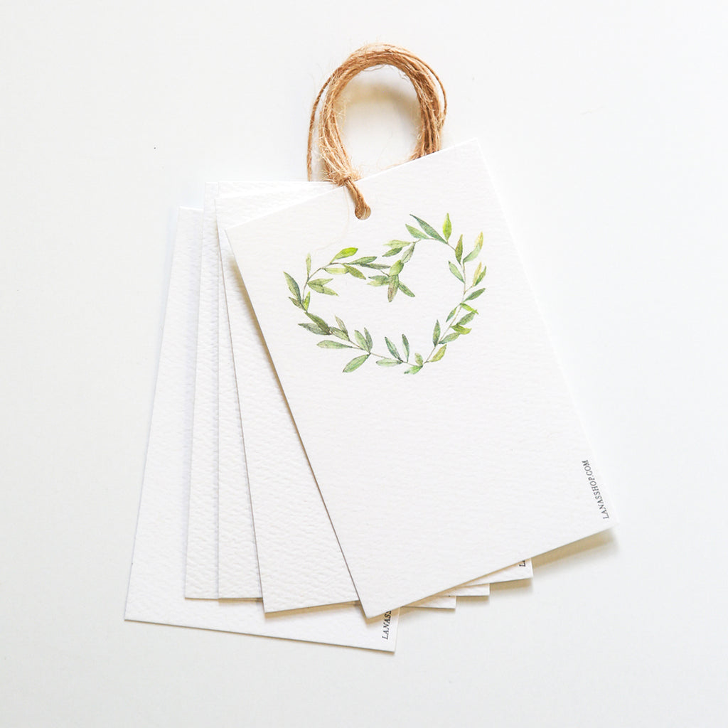 Garland Wreath Gift Tag Set