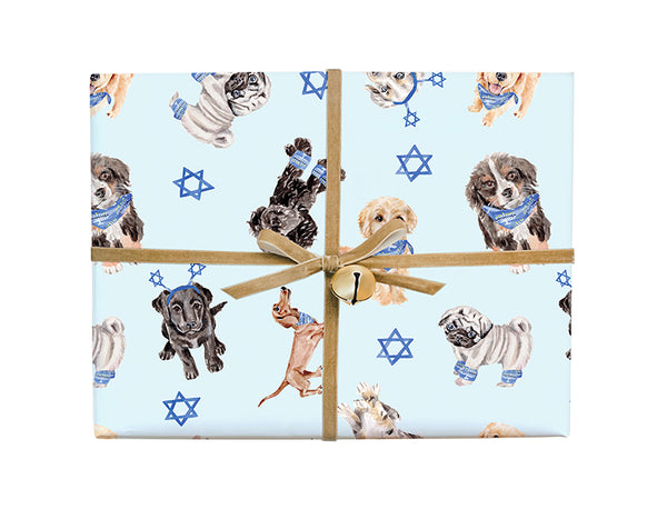 Hanukkah Friends Cute Hanukkah Animals, Recyclable Wrapping Paper Sh –  LisetteArt Shop