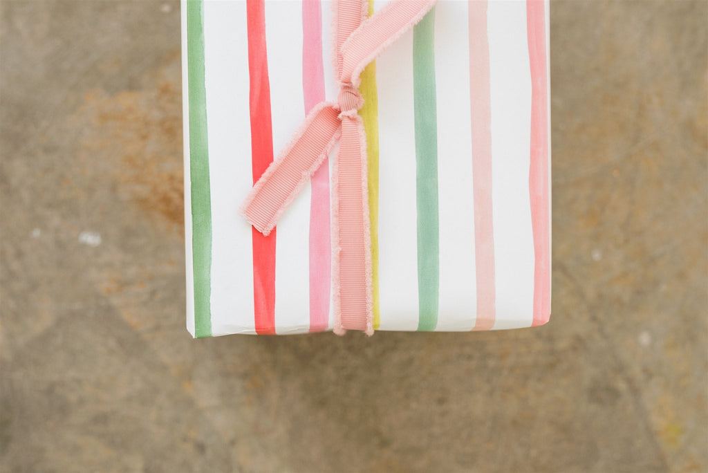 Happy Stripes Gift Wrap