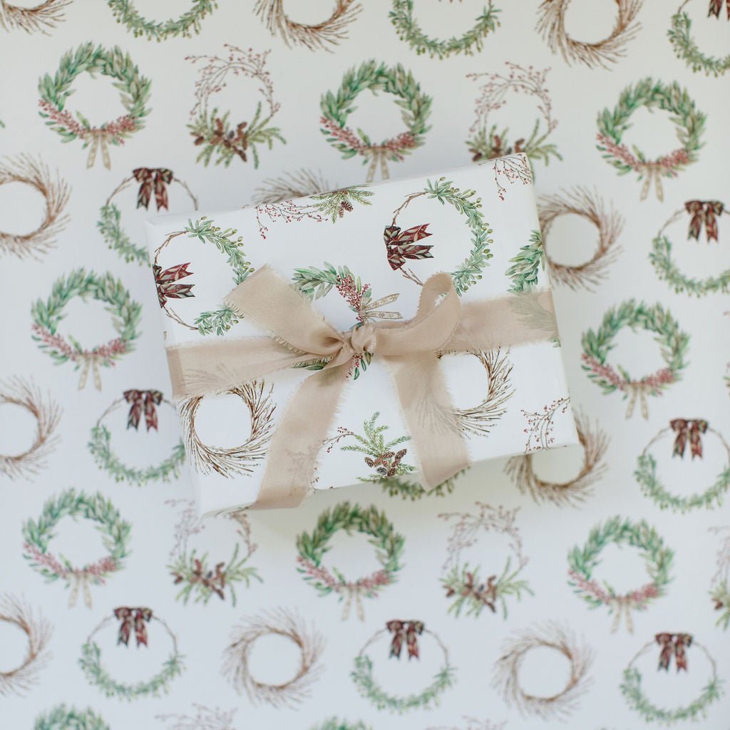 Holiday Wreath Gift Wrap