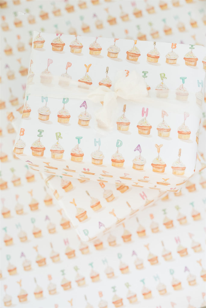 Birthday Cupcake Gift Wrap