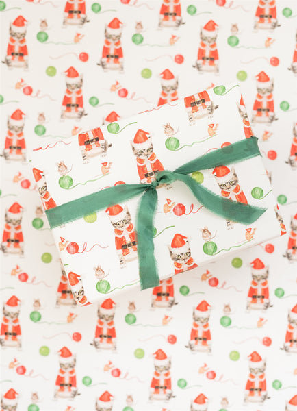 Santa Cat & Mouse Gift Wrap – Lana's Shop