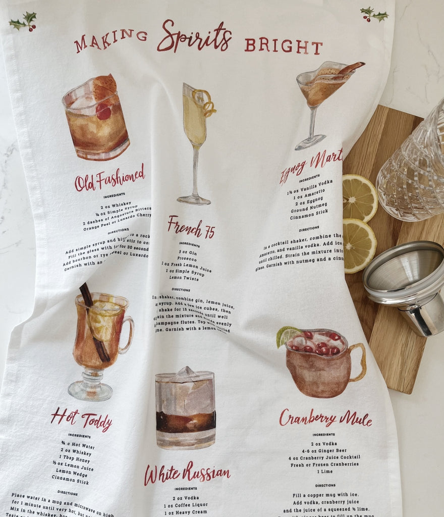 Making Spirits Bright Tea Towel