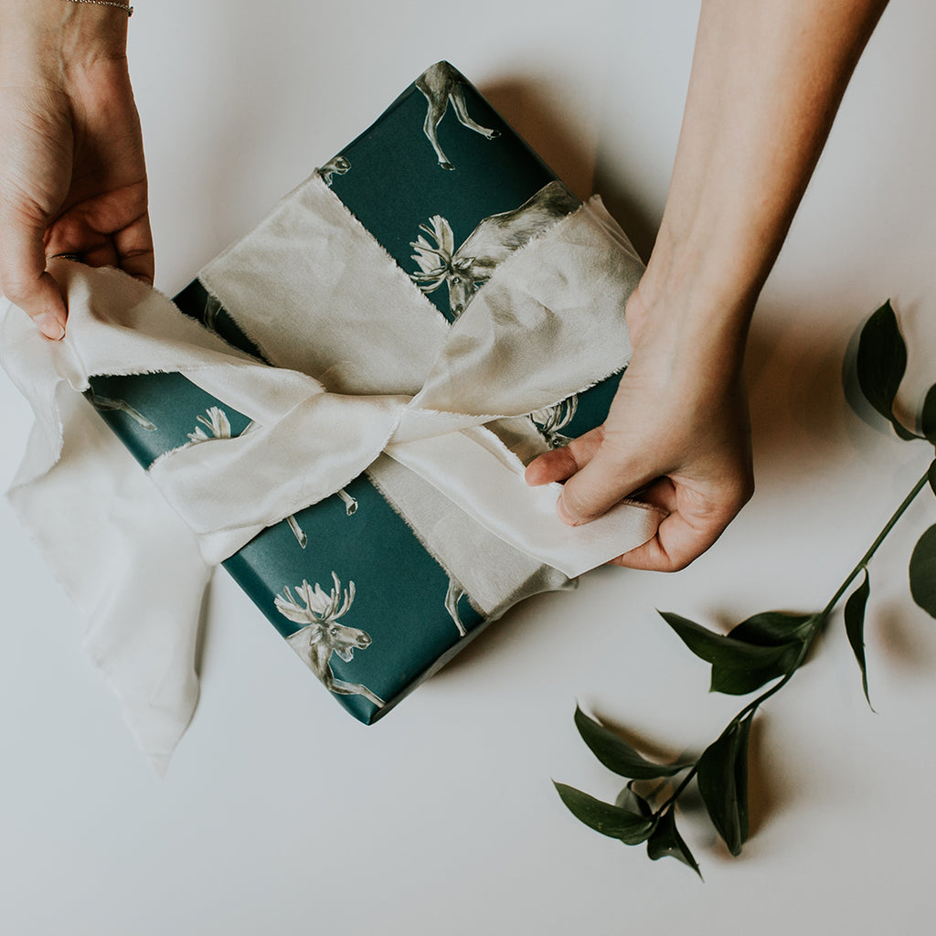 Blue Moose Gift Wrap