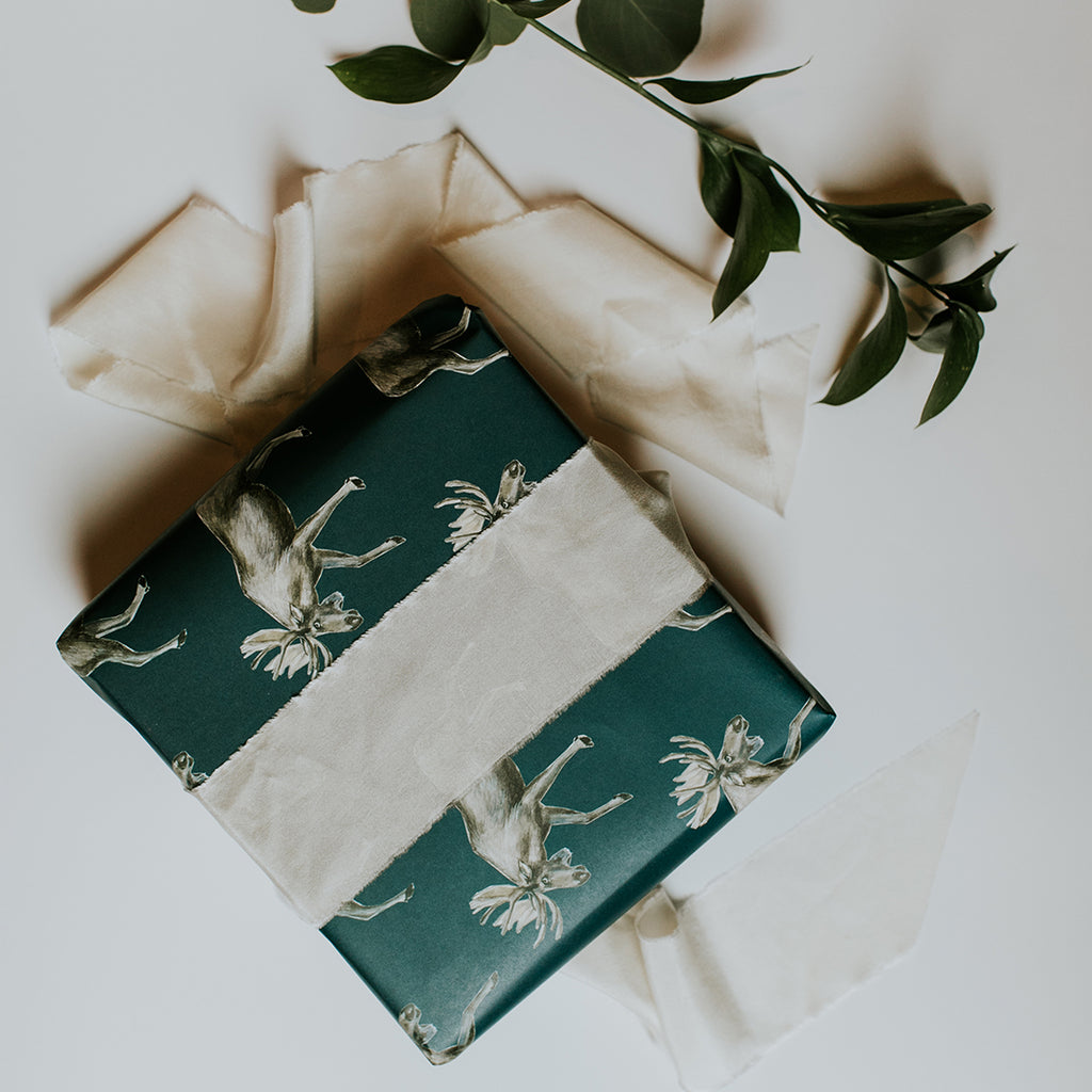 Blue Moose Gift Wrap
