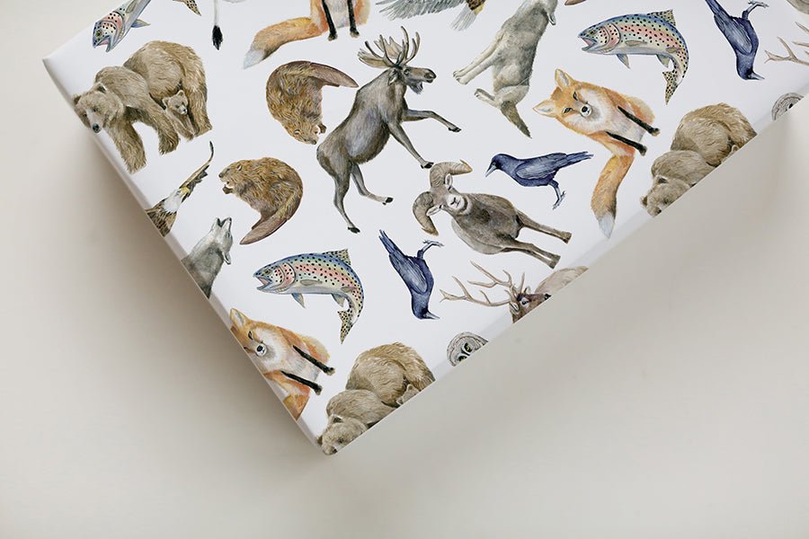 Mountain Animals Gift Wrap