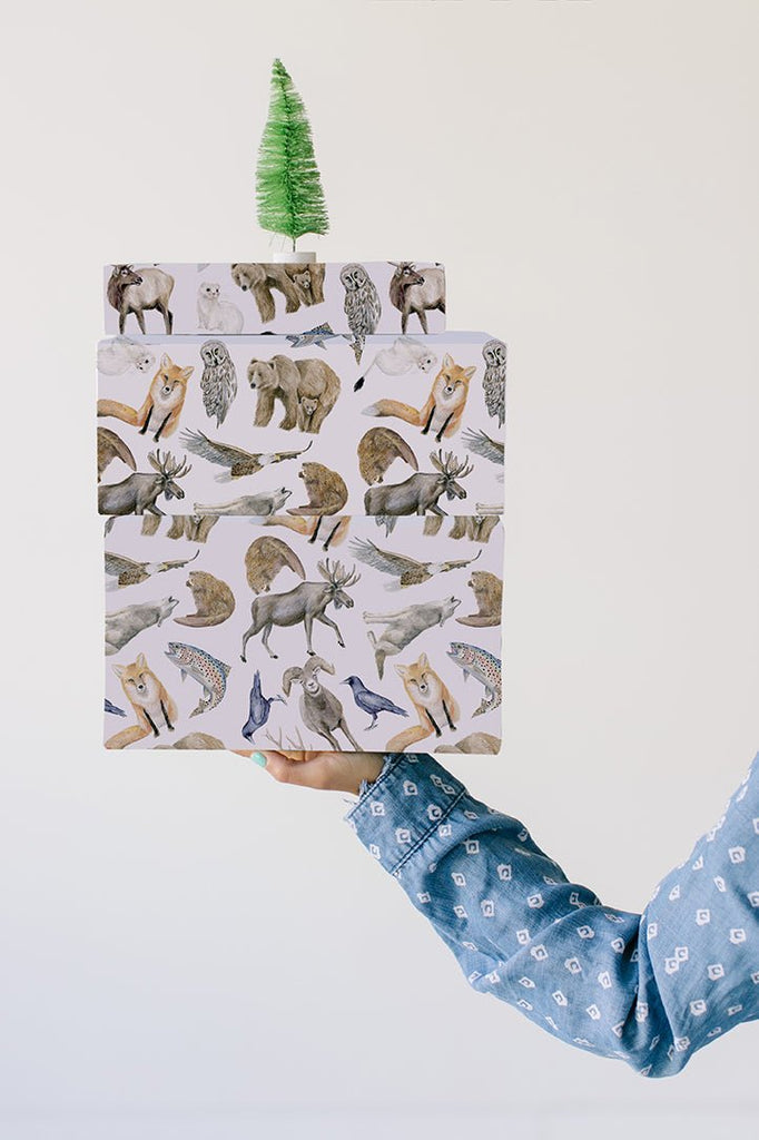 Mountain Animals Gift Wrap