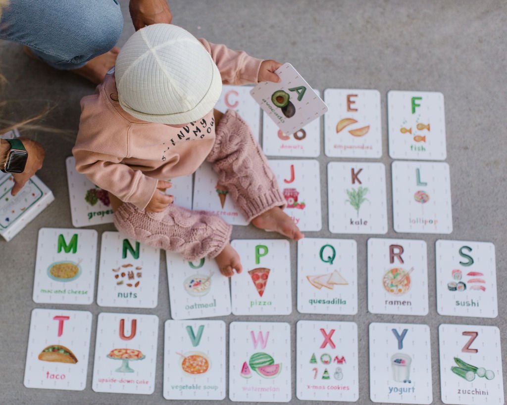 Packadoo Alphabet Cards for Kids: Foodie Edition