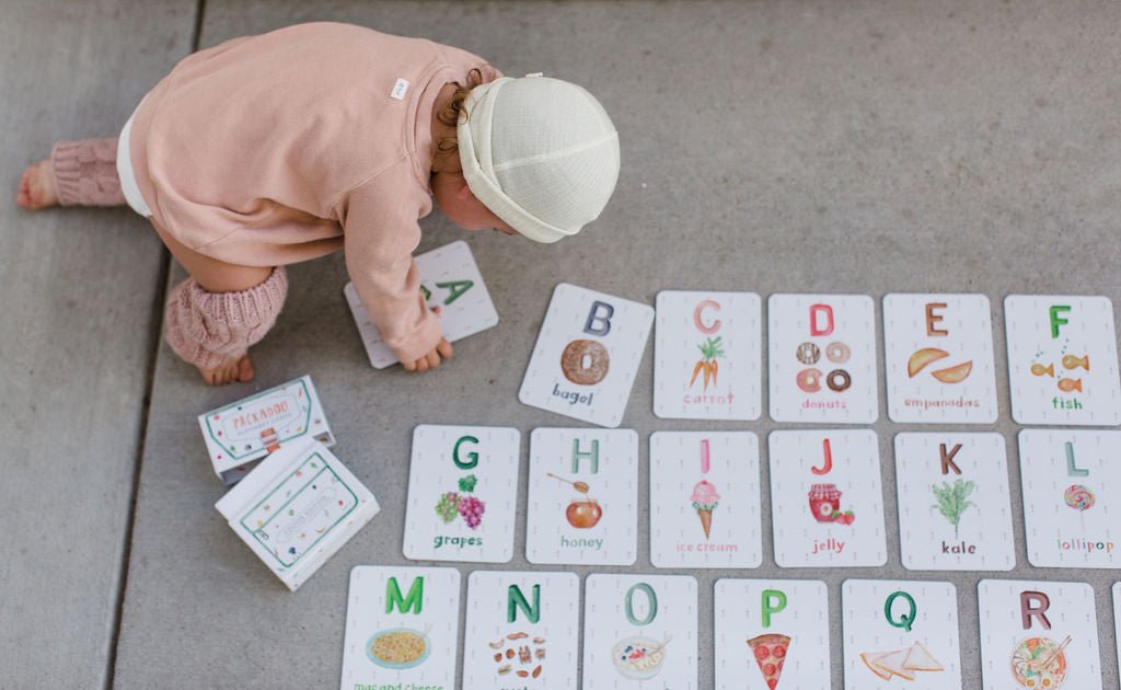 Packadoo Alphabet Cards for Kids: Foodie Edition