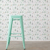 Peaceful Forest Wallpaper in Sage Greens