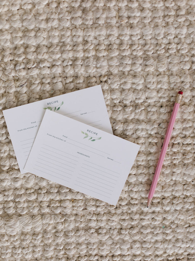 Fir Branch Recipe Cards