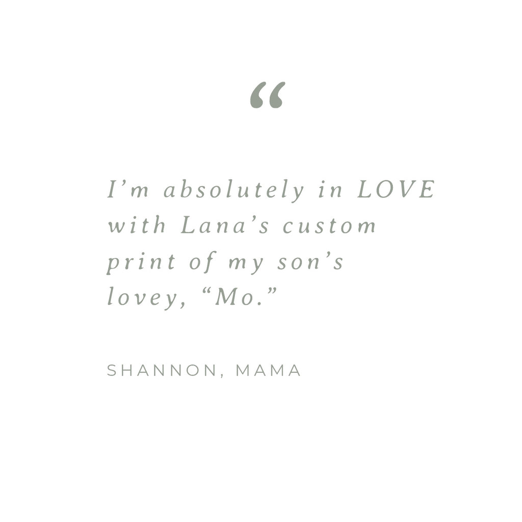 Painting of Kid's Favorite Stuffed Animal or Lovey