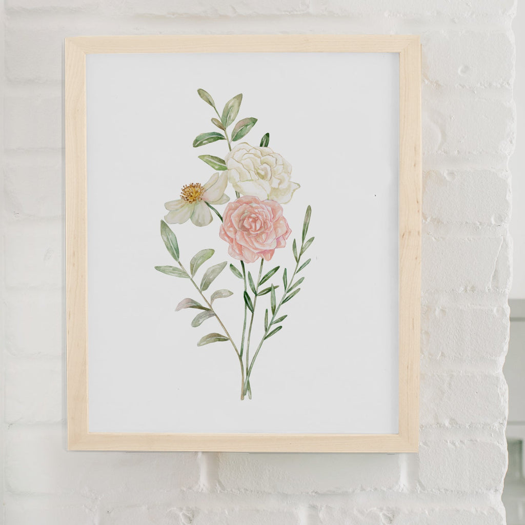 Ruffly Floral Art Print